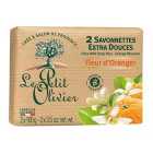 Le Petit Olivier Extra Mild Orange Blossom Soap Bar 2 x 100g
