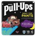 Huggies Pull Ups Trainers Night Boy 2-4yr Size 6 Nappy Pants 18 per pack