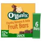 Organix Banana & Date Organic Fruit Snack Bars Multipack 102g