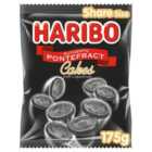 Haribo Pontefract Cakes Soft Liquorice Sweets Share Bag 175g