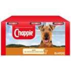 Chappie Adult Wet Dog Food Tins Chicken & Rice In Loaf 6 x 412g