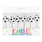 Football Birthday Candles 6 per pack