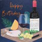 Wine & Cheese Birthday Card