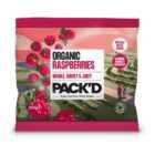 PACK'D Organic & Whole Sun-Ripened Raspberries 300g
