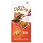 Catit Creamy Lickable Cat Treats Chicken 4 x 10g