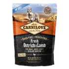 Carnilove Fresh Ostrich & Lamb Small Breed Adult Dog Food 1.5kg