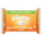 Kleenex Allergy Comfort Water Fresh Wipes 0% plastic wipes 40 per pack 40 per pack