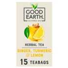 Good Earth Teabags Lemon, Ginger & Turmeric 15 per pack