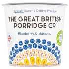 The Great British Porridge Co Blueberry and Banana Pot 60g