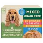 Harringtons Grain Free Mixed Dog Food Trays Multi Pack 6 x 400g