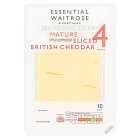 Essential 30% Reduced Fat Mature Sliced Cheddar Cheese Strength 4, 250g