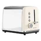 Daewoo SDA1582 Kensington 2-Slice Toaster with 6 Settings - Cream