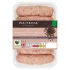 Waitrose 6 Cumberland Pork Sausages, 400g