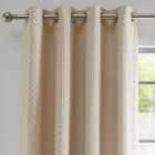 Cassie Gold Blackout Eyelet Curtains