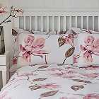 Lois Large Floral Pink Oxford Pillowcase