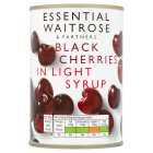 Essential Black Cherries in Light Syrup, drained 213g