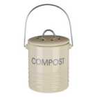 Premier Housewares Compost Bin With Handle - Cream