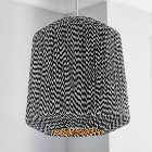 Victor Black and White String Easy Fit Pendant Shade