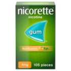 Nicorette Fruit Fusion Chewing Gum, 4 mg, 105 count (Stop Smoking Aid) 105 per pack