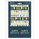 Happy Birthday Gift Wrap Sheets & Tags 2 per pack