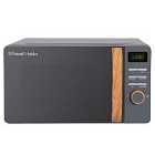 Russell Hobbs RHMD714G Scandi 700W 17L Digital Microwave – Grey, with Wooden Effect Handle
