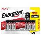 Energizer Max AAA 1.5v, 12s