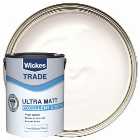 Wickes Trade Ultra Matt Emulsion Paint - Pure Brilliant White - 5L