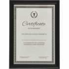 Wilko Black Certificate Frame A4