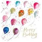 Balloons Flying Happy Birthday Card, 1
