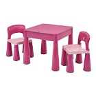 Liberty House Toys Kids 5 in 1 Multipurpose Activity Table & 2 Chairs - Pink
