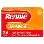 Rennie Orange Heartburn & Indigestion Relief Tablets 24 per pack