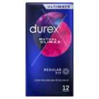 Durex Mutual Climax Condoms Silicone Lube Regular Fit 12 per pack