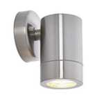 Pacific Lifestyle Metal Fixed Spot Wall Light - Brushed Steel