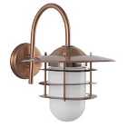 Pacific Lifestyle Metal and Opaque Glass Wall Light - Copper