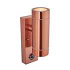 Pacific Lifestyle Metal Dual PIR Wall Light - Copper
