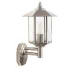 Pacific Lifestyle Metal Pagoda Wall Light - Brushed Steel