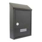 Sterling Avon Compact Post Box - Black