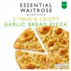 Essential 2 Thin & Crispy Garlic Bread Pizza, 406g