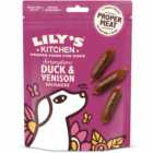 Lily's Duck and Venison Sausages Dog Treats 70g