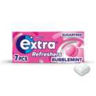 Extra Refreshers Bubblemint Sugar Free Chewing Gum Handy Box 7 Pieces 15.7g