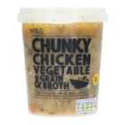 M&S Chunky Chicken & Grains Soup 600g