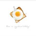 Eggcellent Fried Egg Birthday Card