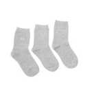 Pringle Womens Plain Socks, Grey, Size 4-8 3 per pack