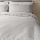 M&S Egyptian Cotton 400 Thread Count Sateen Duvet Cover, Pearl Grey