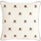 M&S Medium Repeat Bee Cushion, Neutral 45X45.0cm
