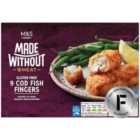 M&S Made Without 9 Cod Fish Fingers Frozen 345g