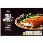 M&S Made Without 2 Cod Fillets Frozen 245g