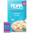 MOMA Coconut & Chia Jumbo Oat Porridge Sachets Gluten Free 6 per pack