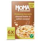 MOMA Almond Butter & Salted Caramel Jumbo Oat Porridge Sachets Gluten Free 6 per pack