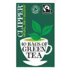 Clipper Organic & Fairtrade Green Tea 40 per pack